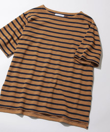 ADAM ET ROPE' | スラブ片染めボーダー天竺T(Tシャツ/カットソー)