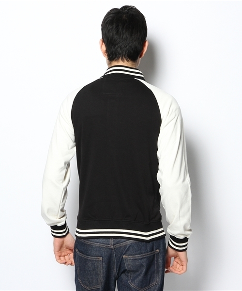 WEGO(ウィゴー)の「WEGO/スウェットスタジャン(スタジャン・メンズ・ブラック/ベージュ/ネイビー/ワイン・MEDIUM/LARGE)」の6枚目の写真