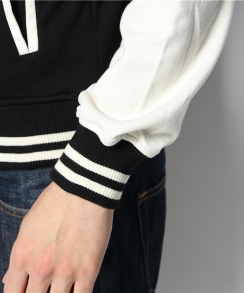 WEGO(ウィゴー)の「WEGO/スウェットスタジャン(スタジャン・メンズ・ブラック/ベージュ/ネイビー/ワイン・MEDIUM/LARGE)」の9枚目の写真