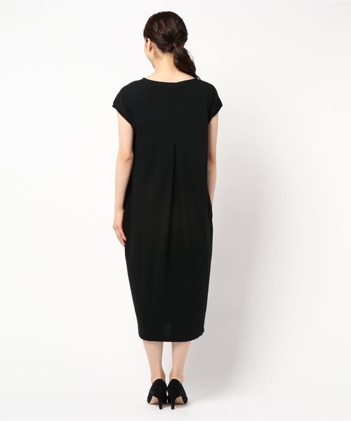 La TOTALITE（ラトータリテ）の「SONO Tシャツワンピース【手洗い可能】◆（ワンピース・レディース・ブラック・FREE）」の3枚目の写真