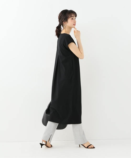La TOTALITE（ラトータリテ）の「SONO Tシャツワンピース【手洗い可能】◆（ワンピース・レディース・ブラック・FREE）」の5枚目の写真
