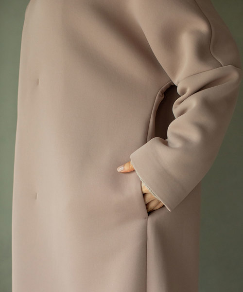 MARECHAL TERRE（マルシャルテル）の「ダンボールニットビッグシルエットコート（その他アウター・レディース・ブラック/アイボリー/キャメル・SMALL/MEDIUM）」の8枚目の写真