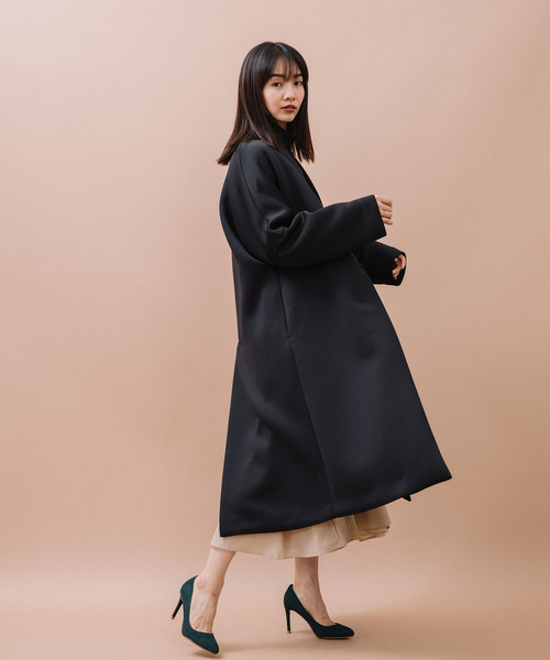 MARECHAL TERRE（マルシャルテル）の「ダンボールニットビッグシルエットコート（その他アウター・レディース・ブラック/アイボリー/キャメル・SMALL/MEDIUM）」の14枚目の写真