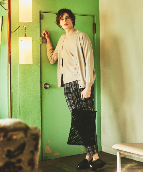 ABAHOUSE（アバハウス）の「タック カノコ プルオーバー ニット（ニット/セーター・メンズ・ネイビー/オレンジ系その他/グレイッシュベージュ/グレイッシュブルー・50/46/48/44）」の6枚目の写真