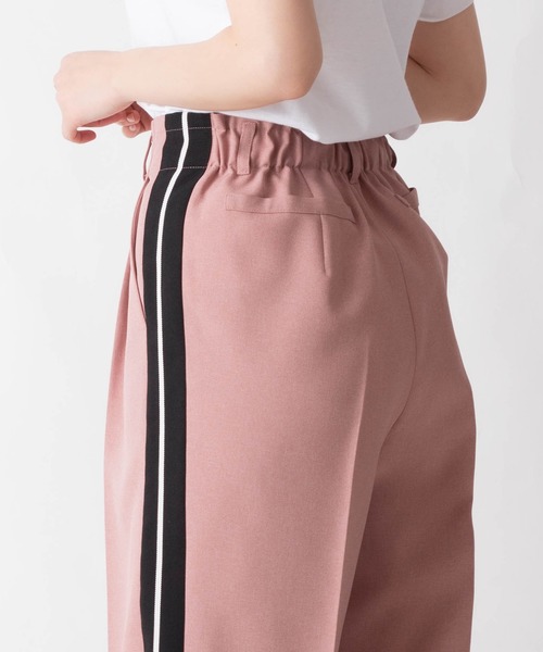 miniyu（ミニュウ）の「La SRIC/サイドラインパンツ（その他パンツ・レディース・カーキ/ピンク/モカ/ライトベージュ・MEDIUM）」の11枚目の写真