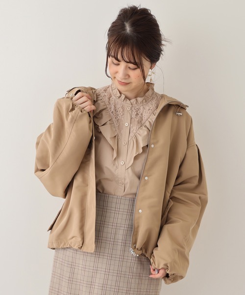 one after another NICE CLAUP（ワンアフターアナザーナイスクラップ）の「フリルレースブラウス（シャツ/ブラウス・レディース・オフホワイト/ベージュ/カーキ・FREE）」の19枚目の写真