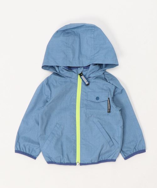 RUGGEDWORKS（ラゲッドワークス）の「無地ポケッタブルポリデニムジャケット　ユニセックス（その他アウター・キッズ・ブルー/ネイビー・140cm/100cm/110cm/130cm/120cm/150cm/90㎝）」の5枚目の写真