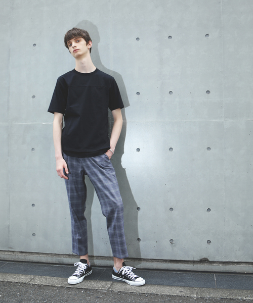 ABAHOUSE（アバハウス）の「【セットアップ対応】 チェック スリムテーパードパンツ（その他パンツ・メンズ・ネイビー/ブラウン/ベージュ・48/46/44）」の4枚目の写真