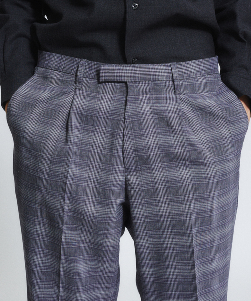 ABAHOUSE（アバハウス）の「【セットアップ対応】 チェック スリムテーパードパンツ（その他パンツ・メンズ・ネイビー/ブラウン/ベージュ・48/46/44）」の7枚目の写真