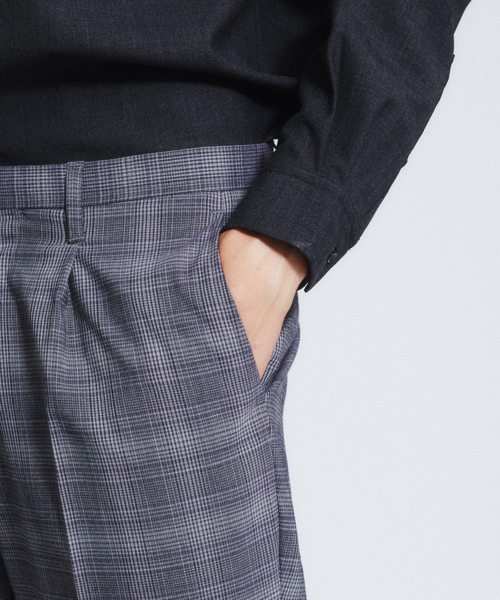 ABAHOUSE（アバハウス）の「【セットアップ対応】 チェック スリムテーパードパンツ（その他パンツ・メンズ・ネイビー/ブラウン/ベージュ・48/46/44）」の8枚目の写真