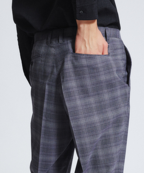 ABAHOUSE（アバハウス）の「【セットアップ対応】 チェック スリムテーパードパンツ（その他パンツ・メンズ・ネイビー/ブラウン/ベージュ・48/46/44）」の9枚目の写真