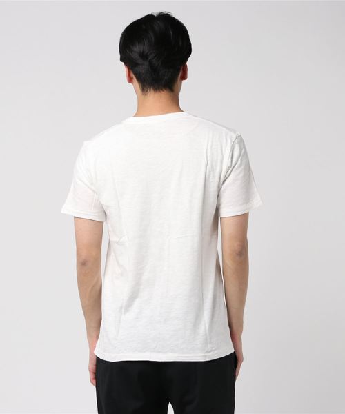 Healthknit(ヘルスニット)の「【 Healthknit / ヘルスニット 】スラブVネック半袖ポケットTシャツ 5223 SIP(Tシャツ/カットソー・メンズ・ネイビー/グレー/オフホワイト/アイボリー/ワイン・SMALL/MEDIUM/LARGE)」の7枚目の写真
