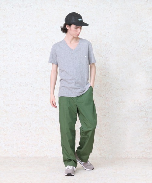Healthknit(ヘルスニット)の「【 Healthknit / ヘルスニット 】スラブVネック半袖ポケットTシャツ 5223 SIP(Tシャツ/カットソー・メンズ・ネイビー/グレー/オフホワイト/アイボリー/ワイン・SMALL/MEDIUM/LARGE)」の8枚目の写真