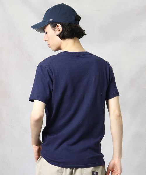 Healthknit(ヘルスニット)の「【 Healthknit / ヘルスニット 】スラブVネック半袖ポケットTシャツ 5223 SIP(Tシャツ/カットソー・メンズ・ネイビー/グレー/オフホワイト/アイボリー/ワイン・SMALL/MEDIUM/LARGE)」の18枚目の写真
