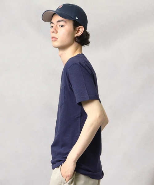 Healthknit(ヘルスニット)の「【 Healthknit / ヘルスニット 】スラブVネック半袖ポケットTシャツ 5223 SIP(Tシャツ/カットソー・メンズ・ネイビー/グレー/オフホワイト/アイボリー/ワイン・SMALL/MEDIUM/LARGE)」の14枚目の写真