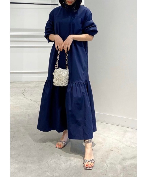 LE CIEL BLEU（ルシェルブルー）の「Blocking Tiered Dress 