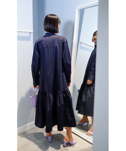 LE CIEL BLEU（ルシェルブルー）の「Blocking Tiered Dress 