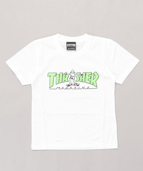 THRASHER（スラッシャー）の「GONZ HOMETOWN YOUTH S/S T-SHIRTS/スラッシャー キッズ Tシャツ 半袖 マークゴンザレス（Tシャツ/カットソー・キッズ・ホワイト×レッド/ホワイト×グリーン/ホワイト×パープル/ブラック×レッド/ブラック×グリーン/ブラック×パープル・130/140/150）」の3枚目の写真