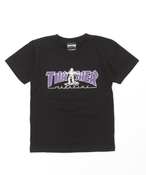 THRASHER（スラッシャー）の「GONZ HOMETOWN YOUTH S/S T-SHIRTS/スラッシャー キッズ Tシャツ 半袖 マークゴンザレス（Tシャツ/カットソー・キッズ・ホワイト×レッド/ホワイト×グリーン/ホワイト×パープル/ブラック×レッド/ブラック×グリーン/ブラック×パープル・130/140/150）」の4枚目の写真