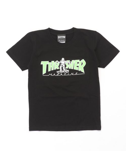 THRASHER（スラッシャー）の「GONZ HOMETOWN YOUTH S/S T-SHIRTS/スラッシャー キッズ Tシャツ 半袖 マークゴンザレス（Tシャツ/カットソー・キッズ・ホワイト×レッド/ホワイト×グリーン/ホワイト×パープル/ブラック×レッド/ブラック×グリーン/ブラック×パープル・130/140/150）」の6枚目の写真