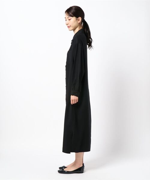 AMAIL(アマイル)の「terotero long shirt(シャツ/ブラウス・レディース・ブラック・FREE)」の2枚目の写真