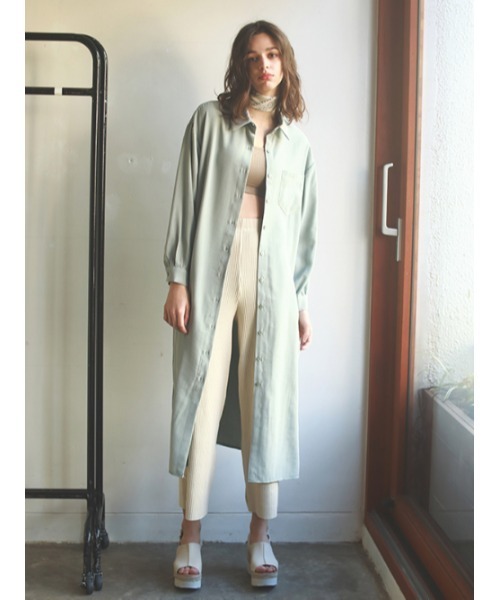 AMAIL(アマイル)の「terotero long shirt(シャツ/ブラウス・レディース・ブラック・FREE)」の8枚目の写真