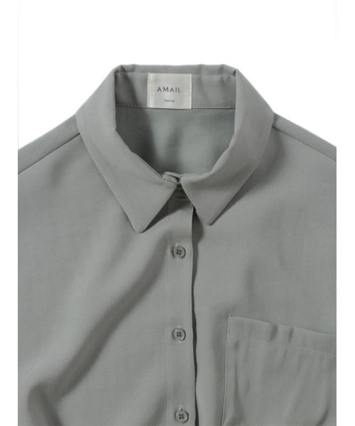 AMAIL(アマイル)の「terotero long shirt(シャツ/ブラウス・レディース・ブラック・FREE)」の14枚目の写真