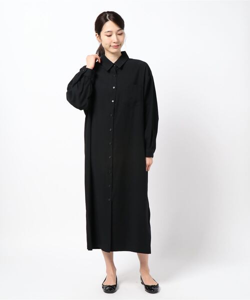 AMAIL(アマイル)の「terotero long shirt(シャツ/ブラウス・レディース・ブラック・FREE)」の7枚目の写真