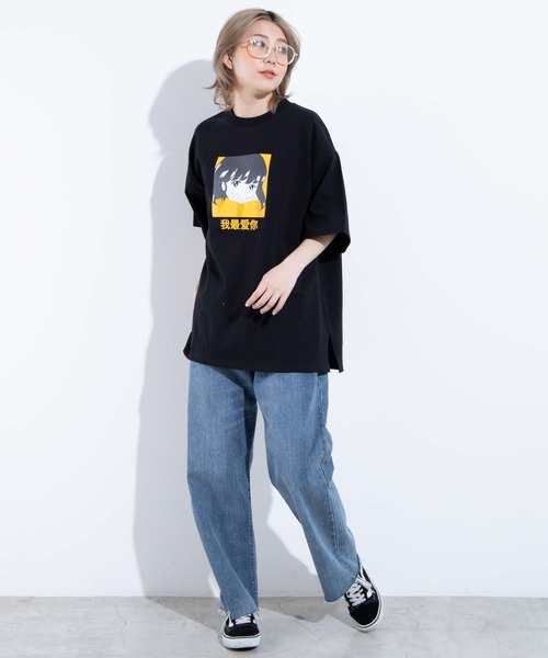 WEGO（ウィゴー）の「WEGO/グラフィックプリントTシャツ（Tシャツ/カットソー・レディース・ホワイト/ブラック・FREE）」の8枚目の写真