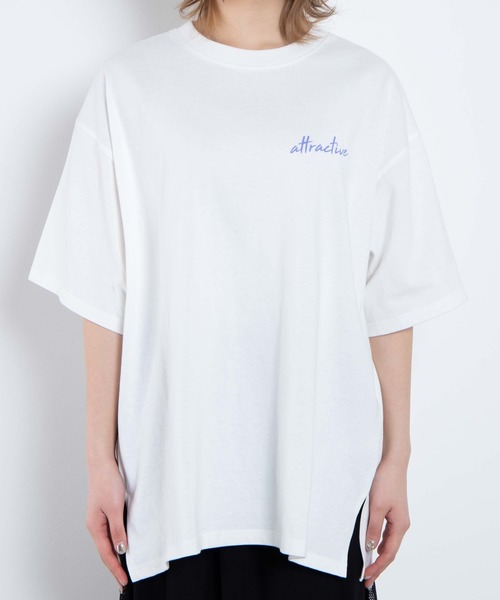 WEGO（ウィゴー）の「WEGO/グラフィックプリントTシャツ（Tシャツ/カットソー・レディース・ホワイト/ブラック・FREE）」の11枚目の写真