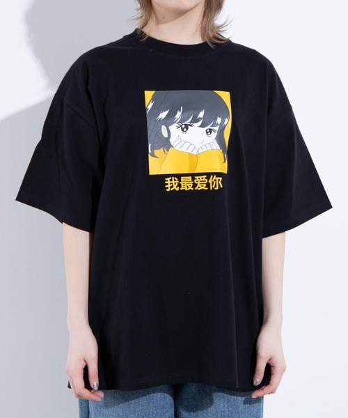 WEGO（ウィゴー）の「WEGO/グラフィックプリントTシャツ（Tシャツ/カットソー・レディース・ホワイト/ブラック・FREE）」の12枚目の写真