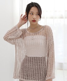by muni:r | オーバーシルエット サマーメッシュニット/フィッシュネットニット(ニット/セーター)