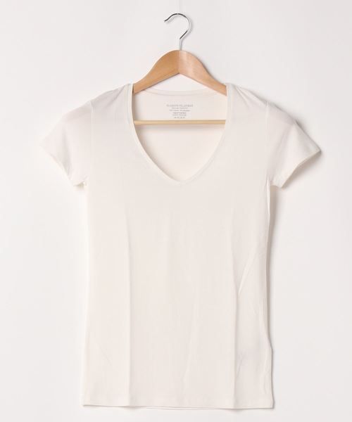 Majestic Filatures マジェスティックフィラチュール の Majestic Filatures マジェスティックフィラチュール Vネックシンプルtシャツ Tシャツ カットソー Wear