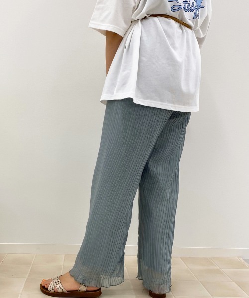 apres jour(アプレジュール)の「へリンボンクリンクルパンツ【ZOZOTOWN限定アイテム】(その他パンツ・レディース・ミント/アイボリー/サックスブルー/ブラック・フリー)」の21枚目の写真