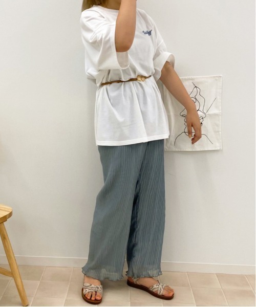 apres jour(アプレジュール)の「へリンボンクリンクルパンツ【ZOZOTOWN限定アイテム】(その他パンツ・レディース・ミント/アイボリー/サックスブルー/ブラック・フリー)」の22枚目の写真