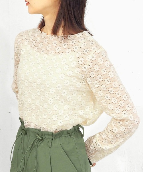 tiptop（ティップトップ）の「【選べる3タイプ】アソートボートネックロンT（Tシャツ/カットソー・レディース・ブラック/ベージュ/アイボリー/オフホワイト/グリーン/C/D/E/B/A/G/H/F・FREE）」の8枚目の写真