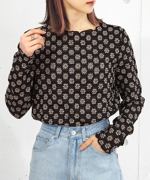 tiptop（ティップトップ）の「【選べる3タイプ】アソートボートネックロンT（Tシャツ/カットソー・レディース・ブラック/ベージュ/アイボリー/オフホワイト/グリーン/C/D/E/B/A/G/H/F・FREE）」の9枚目の写真