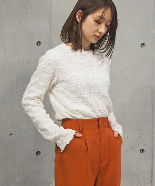 tiptop（ティップトップ）の「【選べる3タイプ】アソートボートネックロンT（Tシャツ/カットソー・レディース・ブラック/ベージュ/アイボリー/オフホワイト/グリーン/C/D/E/B/A/G/H/F・FREE）」の16枚目の写真