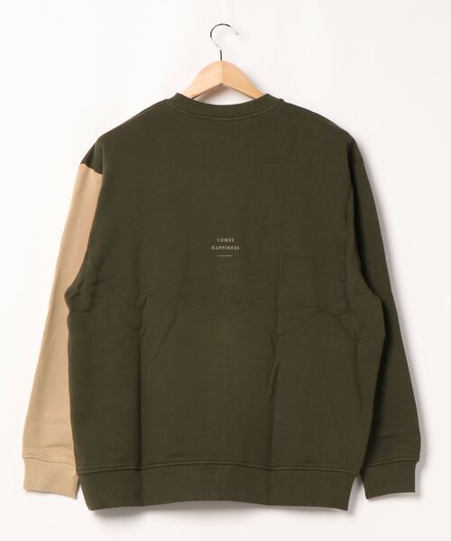 TRAP/U （トラップユー）の「【69】【TRAP/U】袖配色プリント裏毛プルオーバー（Tシャツ/カットソー・レディース・ブラック/カーキ/ベージュ/イエロー・MEDIUM/LARGE）」の19枚目の写真