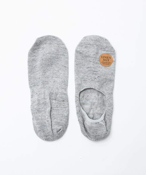 THE SOX（ザ ソックス）の「【THE SOX】麻素材 無地カバーソックス（ソックス/靴下・メンズ・レッド/グレー/サックスブルー/イエロー・フリー）」の6枚目の写真