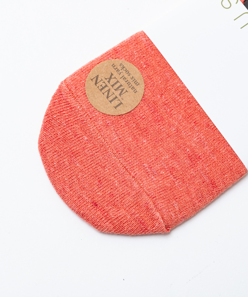 THE SOX（ザ ソックス）の「【THE SOX】麻素材 無地カバーソックス（ソックス/靴下・メンズ・レッド/グレー/サックスブルー/イエロー・フリー）」の12枚目の写真