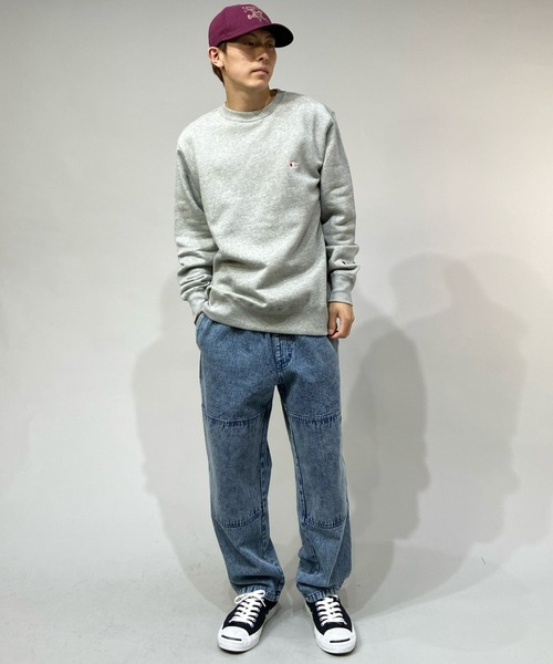 Champion(チャンピオン)の「CHAMPION/チャンピオン 裏起毛ベーシック アイコン刺繍スウェット/セットアップ対応 C3-Q006(スウェット・メンズ・グレー/グリーン/ブラック/ホワイト/ブラウン/ネイビー・L/XL/M/XXL/S)」の16枚目の写真
