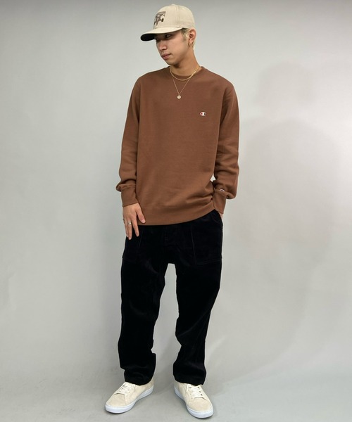 Champion(チャンピオン)の「CHAMPION/チャンピオン 裏起毛ベーシック アイコン刺繍スウェット/セットアップ対応 C3-Q006(スウェット・メンズ・グレー/グリーン/ブラック/ホワイト/ブラウン/ネイビー・L/XL/M/XXL/S)」の20枚目の写真