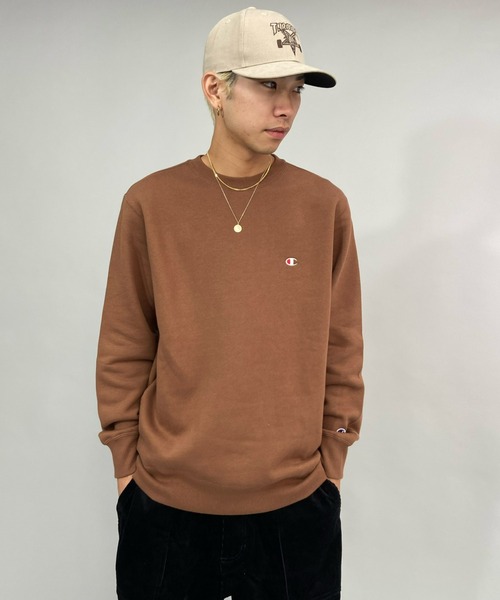Champion(チャンピオン)の「CHAMPION/チャンピオン 裏起毛ベーシック アイコン刺繍スウェット/セットアップ対応 C3-Q006(スウェット・メンズ・グレー/グリーン/ブラック/ホワイト/ブラウン/ネイビー・L/XL/M/XXL/S)」の21枚目の写真