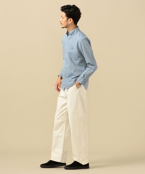 SHIPS（シップス）の「【WEB限定】SHIPS: 防シワ・吸水速乾・UVケア Drymix（R) ワンポイント ロゴ オックスフォード ボタンダウン シャツ（シャツ/ブラウス・メンズ・ホワイト/コバルトブルー/ブルー・LARGE/X-LARGE/XX-LARGE/SMALL/MEDIUM）」の19枚目の写真