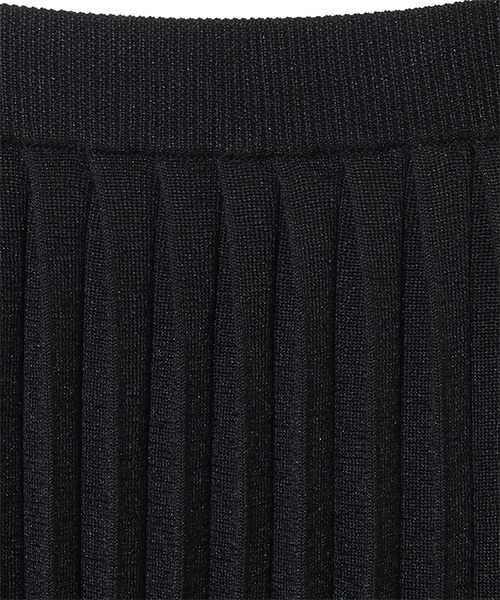 Candy Stripper（キャンディストリッパー）の「LAME PLEATS ニットスカート（スカート・レディース・ブラック/グリーン/ピンク・2）」の9枚目の写真