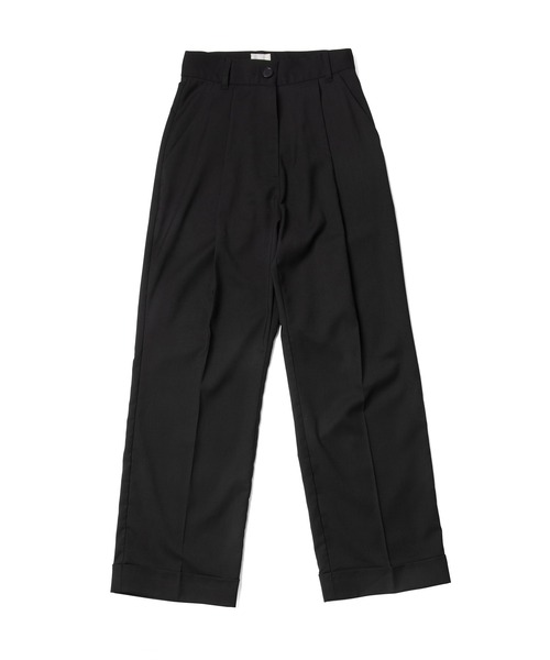 akuR(アクル)の「【akuR/020AW】ハイウエストフロントタックスラックス(その他パンツ・レディース・ベージュ/ブラック/ブルー・M/S)」の6枚目の写真