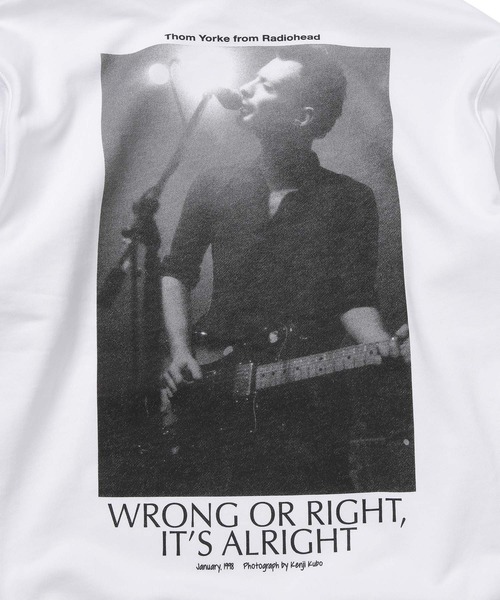 bonjour records(ボンジュールレコーズ)の「【bonjour records/ボンジュールレコード】Thom Yorke Hoodie トム・ヨークスウェットフーディー(パーカー・メンズ・ホワイト/ブラック・L/M/S/XL)」の11枚目の写真