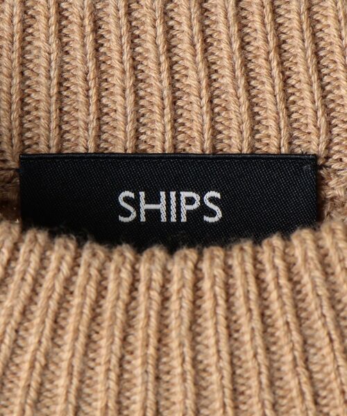 SHIPS(シップス)の「SHIPS: コットン/カシミヤ ヘリンボーン 畔編み ニット プルオーバー(ニット/セーター・メンズ・グレー/ベージュ/ライトブルー・SMALL/MEDIUM/LARGE/X-LARGE)」の11枚目の写真