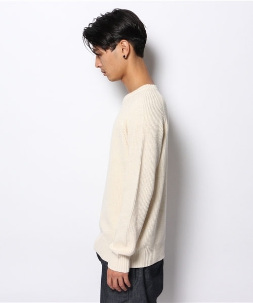 CIAOPANIC(チャオパニック)の「【Ciaopanic】畦プルオーバー(ニット/セーター・メンズ・アイボリー/ネイビー・MEDIUM/LARGE)」の9枚目の写真